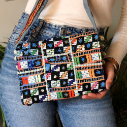 Sac ethnique avec cauris -...