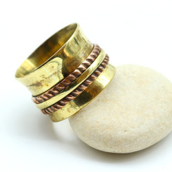 Bague antistress laiton et...