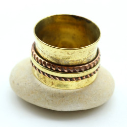 Bague antistress laiton et...