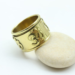 Bague antistress motif aum...