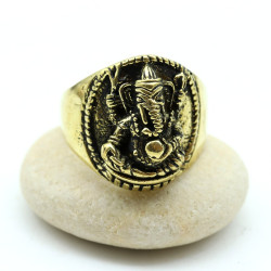 Bague ganesh en laiton -...