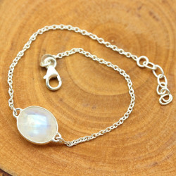 Bracelet pierre de lune en...