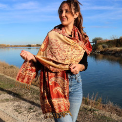 Etole marron et beige -...
