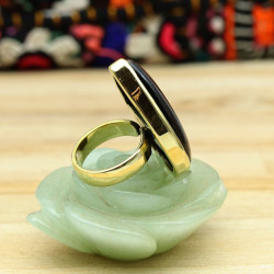 Bague goutte œil de tigre...