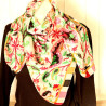 foulard soie fleuri - Mosaik bijoux indiens