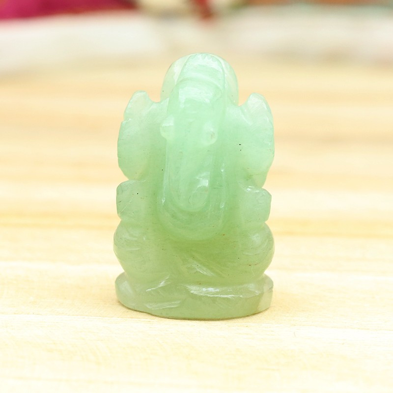 statuette Ganesh en jade - Mosaik bijoux indiens statuette Ganesh en jade - Mosaik bijoux indiens