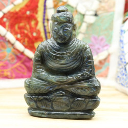 Statut Bouddha labradorite...