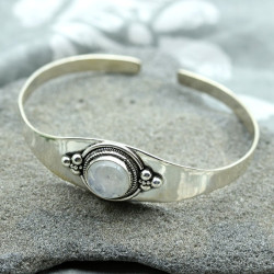 Bracelet argent ethnique -...