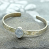 Bracelet argent et pierre de lune - Mosaik bijoux indiens
