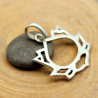 Pendentif fleur de lotus argent - Mosaik bijoux indiens