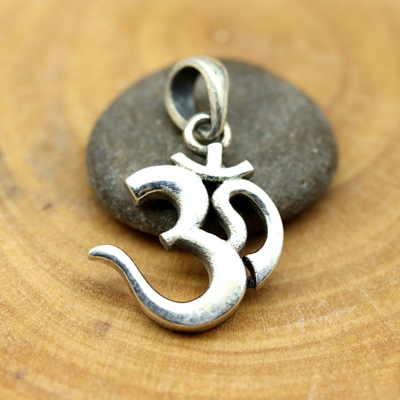Pendentif aum argent - Mosaik bijoux indiens