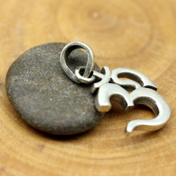 Pendentif aum argent -...