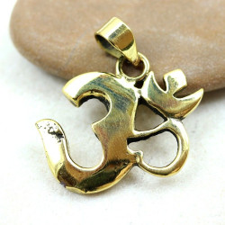 pendentif Aum en laiton -...