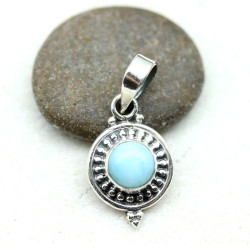 pendentif pierre larimar -...