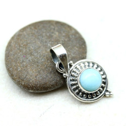 pendentif pierre larimar -...