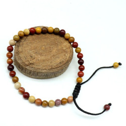 Bracelet jaspe sur noeud...