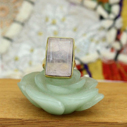 Bague pierre quartz rose...