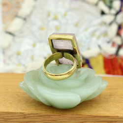 Bague quartz rose...