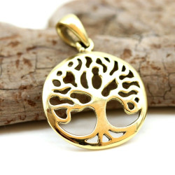 Pendentif arbre de vie doré...