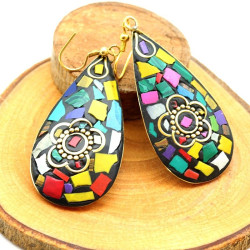 boucle d'oreille tibétaine...