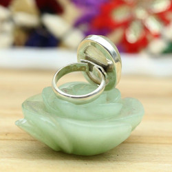 Bague quartz rutile en argent - Mosaik bijoux indiens - e80