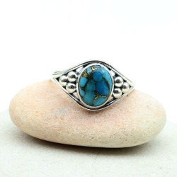 Bague turquoise de mohave...
