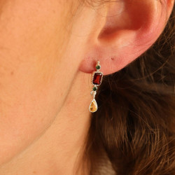 Boucles d'oreille pierres...