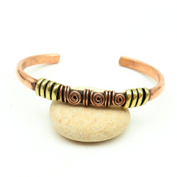 Bracelet ethnique cuivre et...