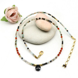 Collier fin pierre...
