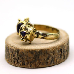 Bague améthyste ethnique en...