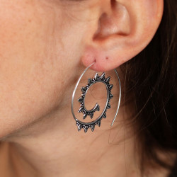 Boucle d'oreille spirale...
