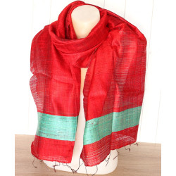 Foulard en soie sauvage...
