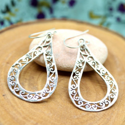Boucles d'oreilles argent -...
