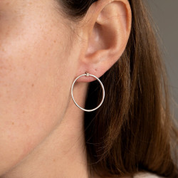 Boucle d'oreille ronde...
