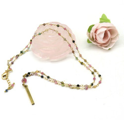 Collier fin pierres...