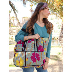 Sac indien en coton -...