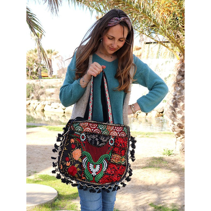 Sac bohème brodé - Mosaik bijoux indiens Sac bohème brodé - Mosaik bijoux indiens