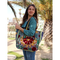 Sac coloré brodé - Mosaik...