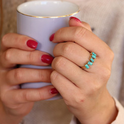 Bague bohème pierre...