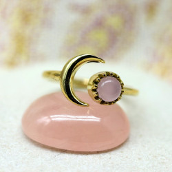 Bague fine dorée pierre...