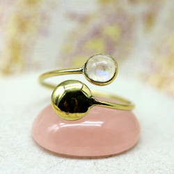 Bague fine laiton doré...