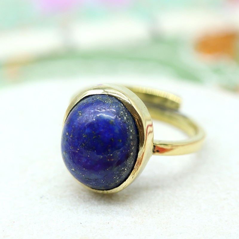 Bague lapis lazuli - Mosaik bijoux indiens Bague lapis lazuli - Mosaik bijoux indiens