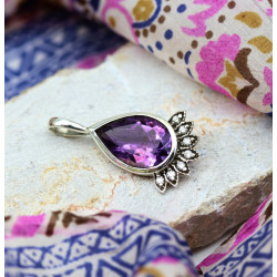 Pendentif améthyste en...