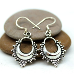 Boucle d'oreille argent -...