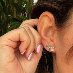 Puce d'oreille argent...