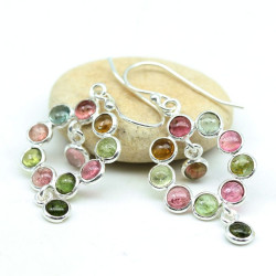 Boucle d'oreille tourmaline...