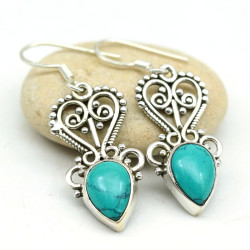 Boucle d'oreille turquoise...