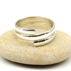 Bague de pied en argent -...