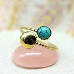 Bague laiton pierre...