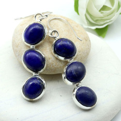 Boucles d'oreilles 3 lapis...